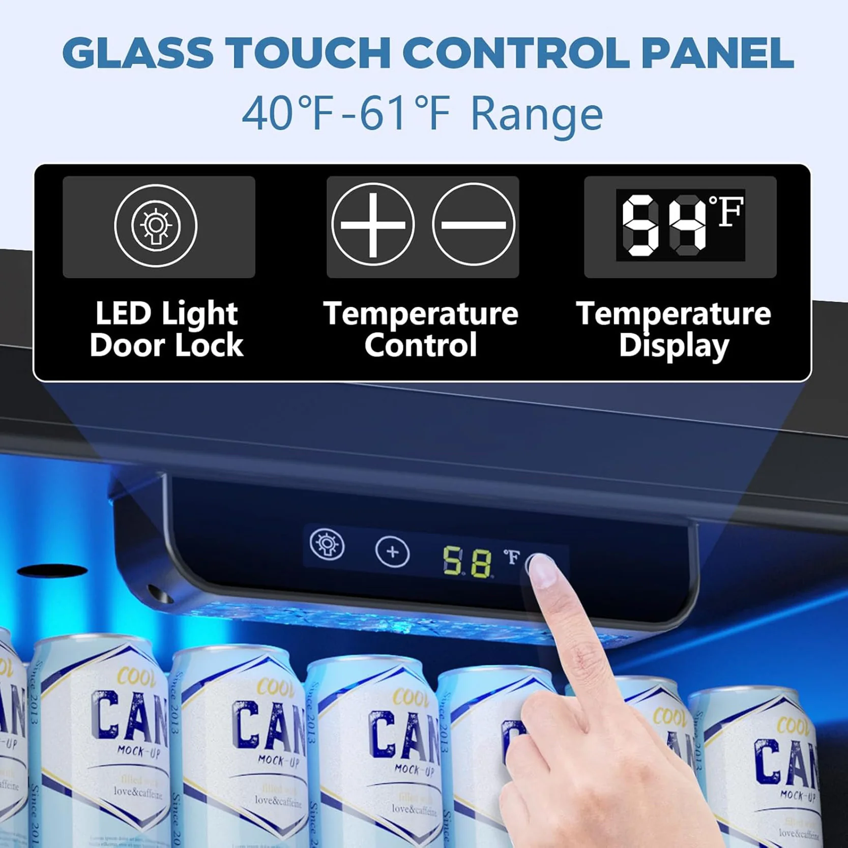 4.4/3.2/2.6 Cu.Ft Beverage Refrigerator Cooler, Reversible door