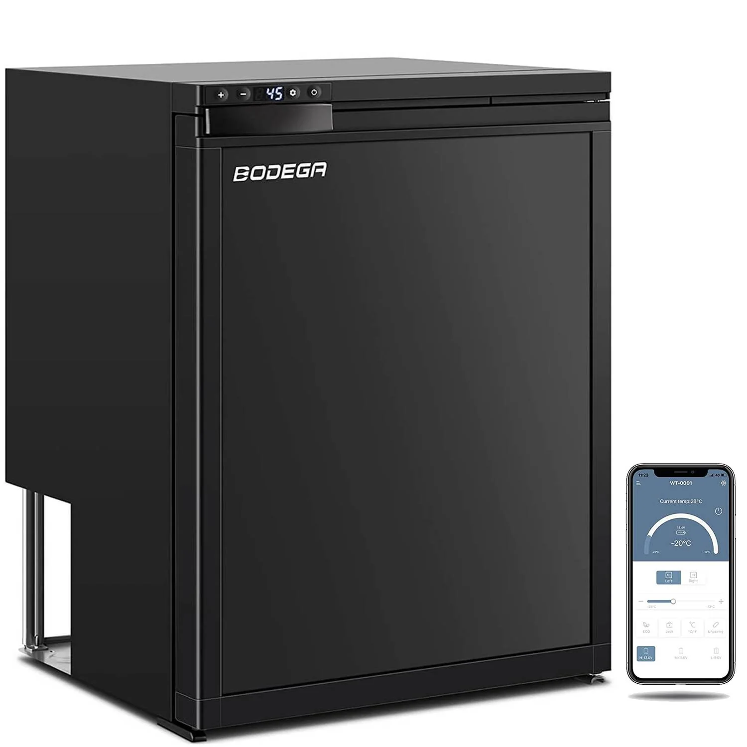 12 Volt RV Refrigerator 2.3cu.ft 65L RV Fridge and Freezer