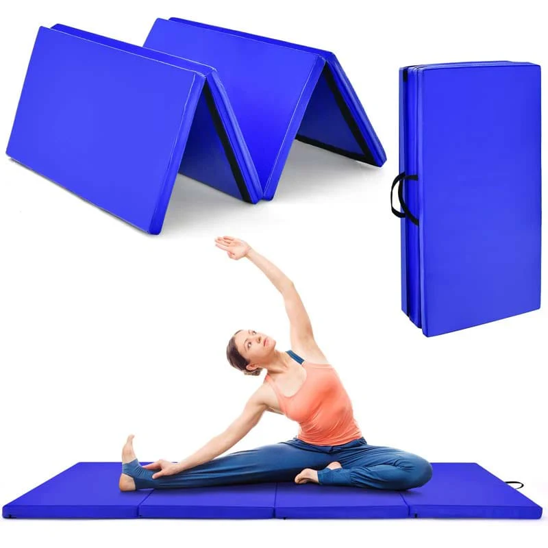 8' x 4' Anti-Tear Folding Gymnastics Mat for Yoga Fitness, 2
