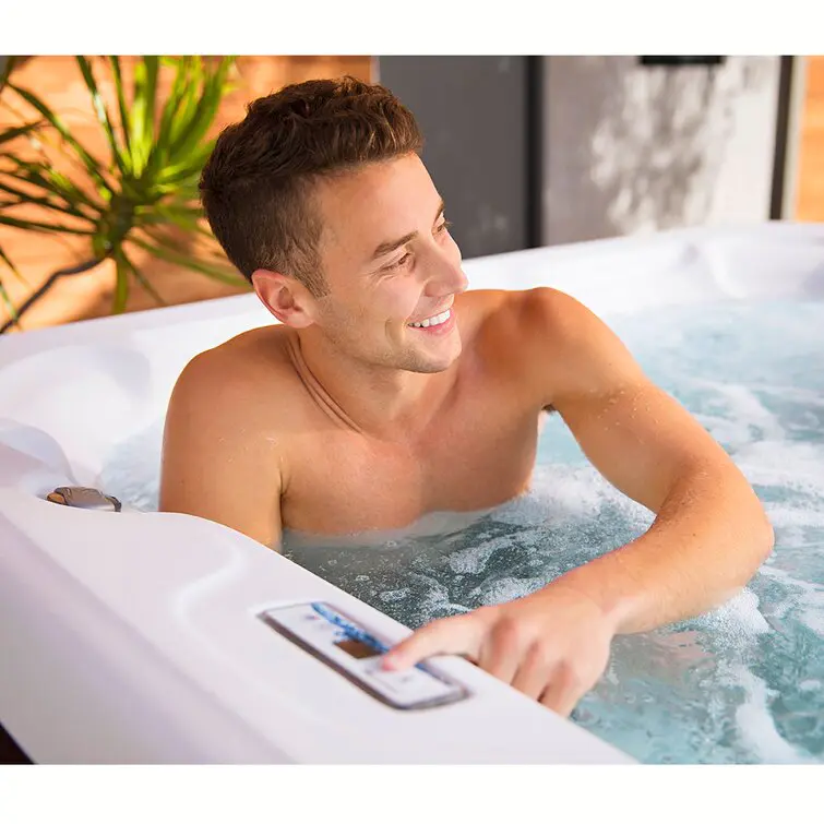 Lifesmart Spas 110 Volt 7 - Person 22 - Jet Square Plug And Play Hot Tub with Ozonator in Espresso