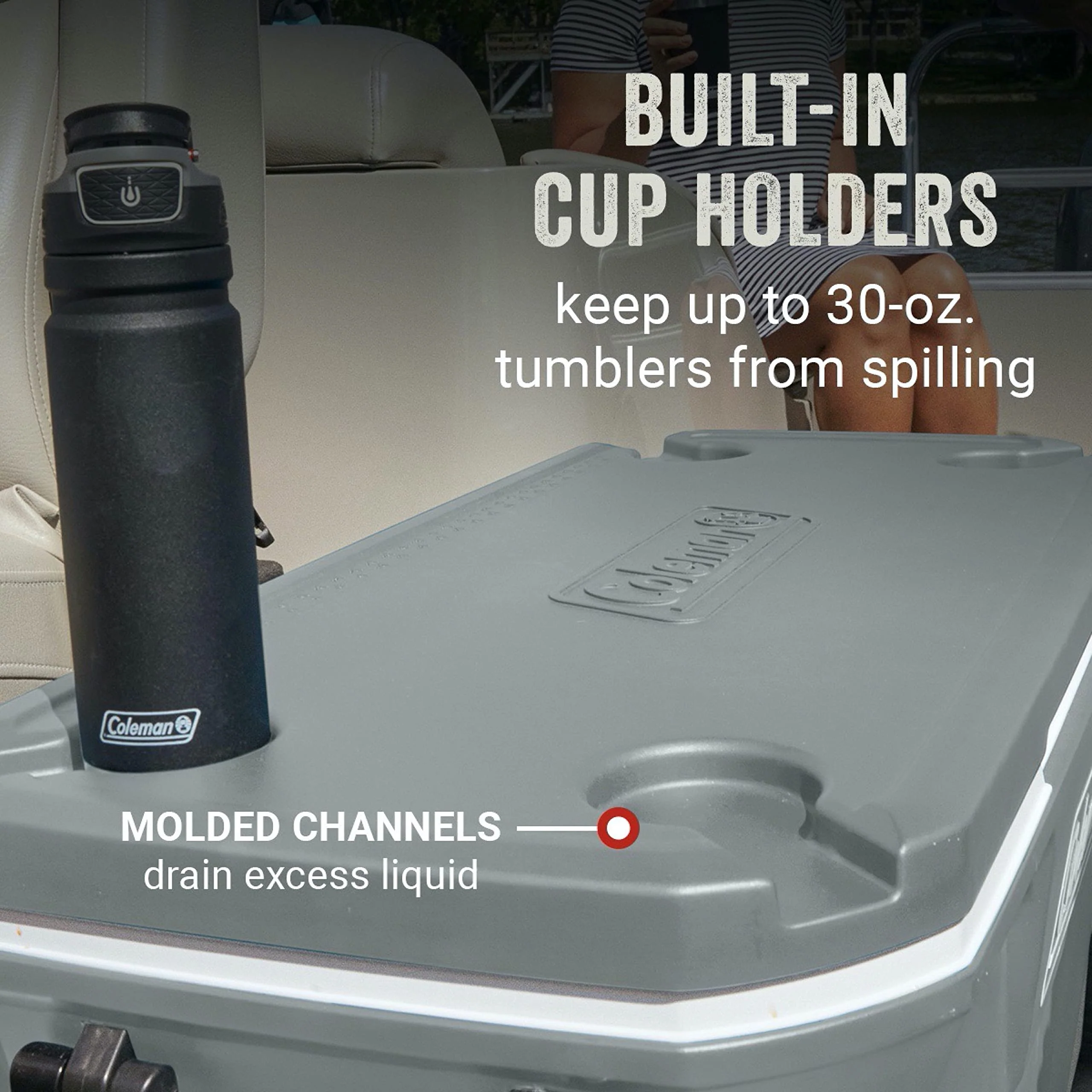 Coleman 316 Cooler 100QT WHL 5863 RCK/W/RCK SIOC