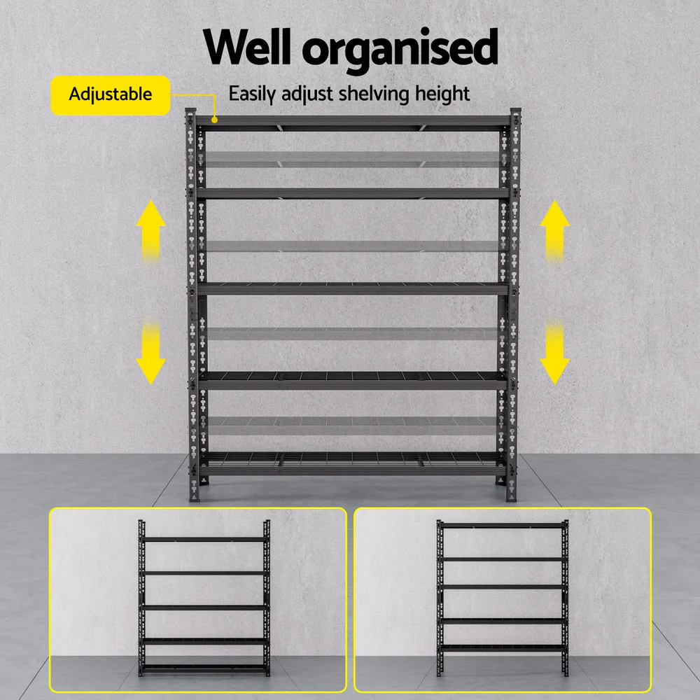 5 x 1.8M Giantz Garage Shelving Warehouse Rack