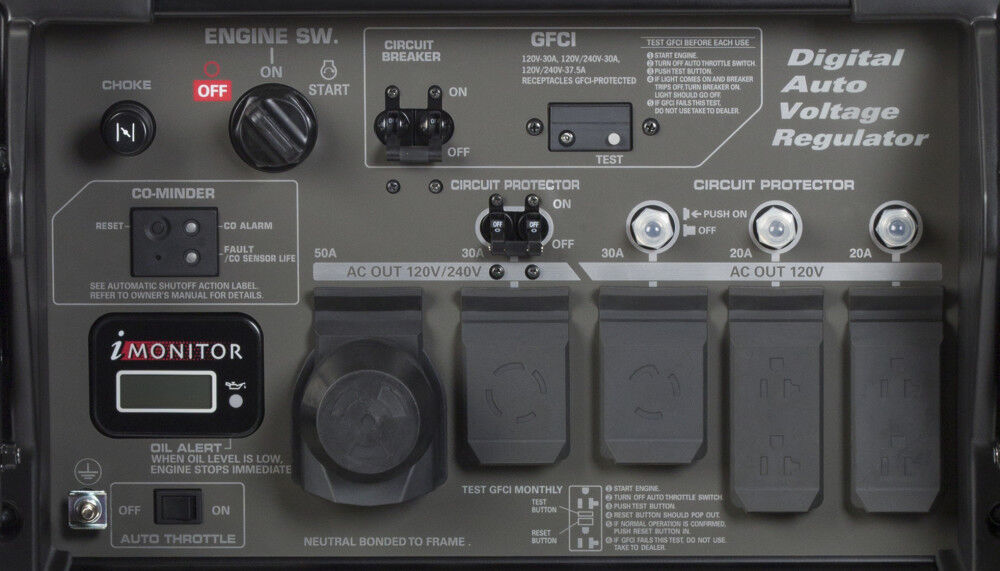EB10000 10000Watt Industrial Generator with CO-MINDER Sensor EB10000G from Honda