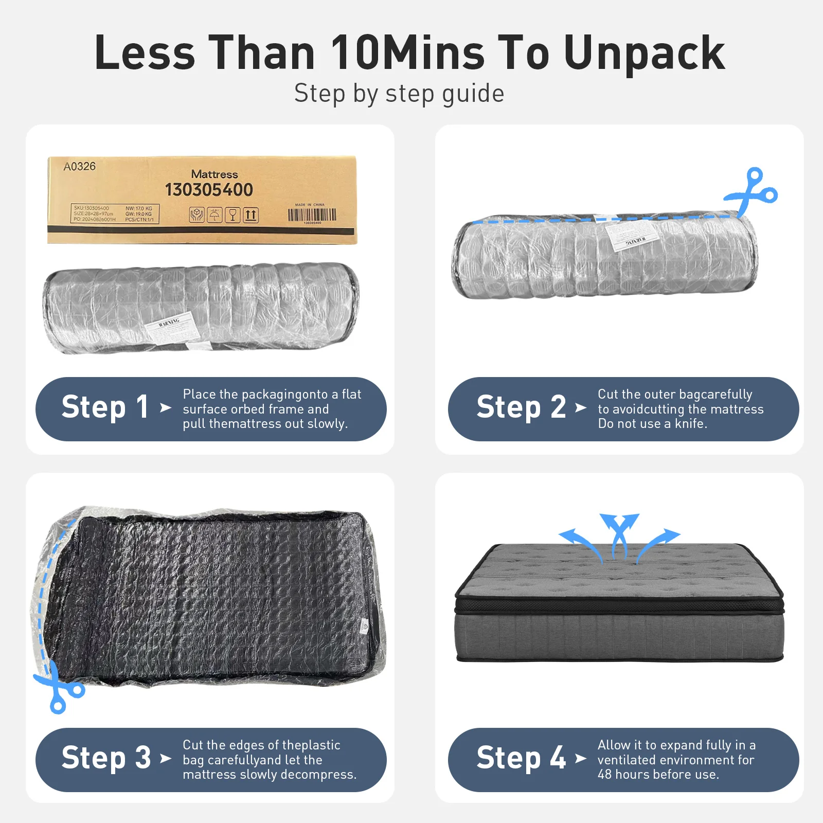 Mattress Medium Firm 30cm