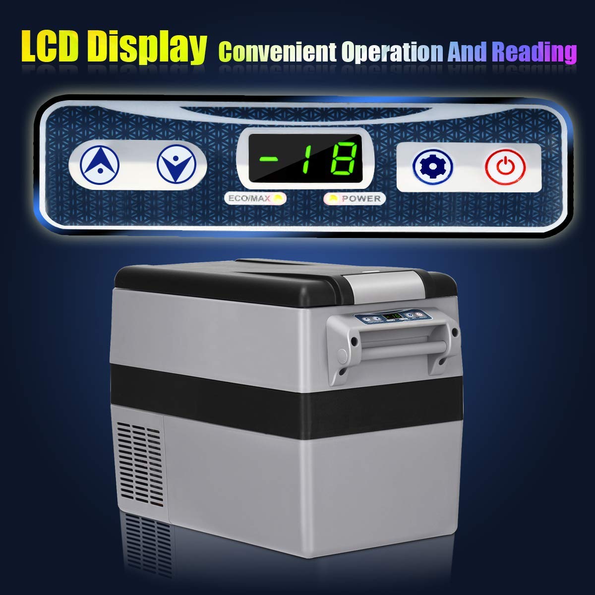 44 Quart Portable Refrigerator/Freezer Compact Vehicle Car