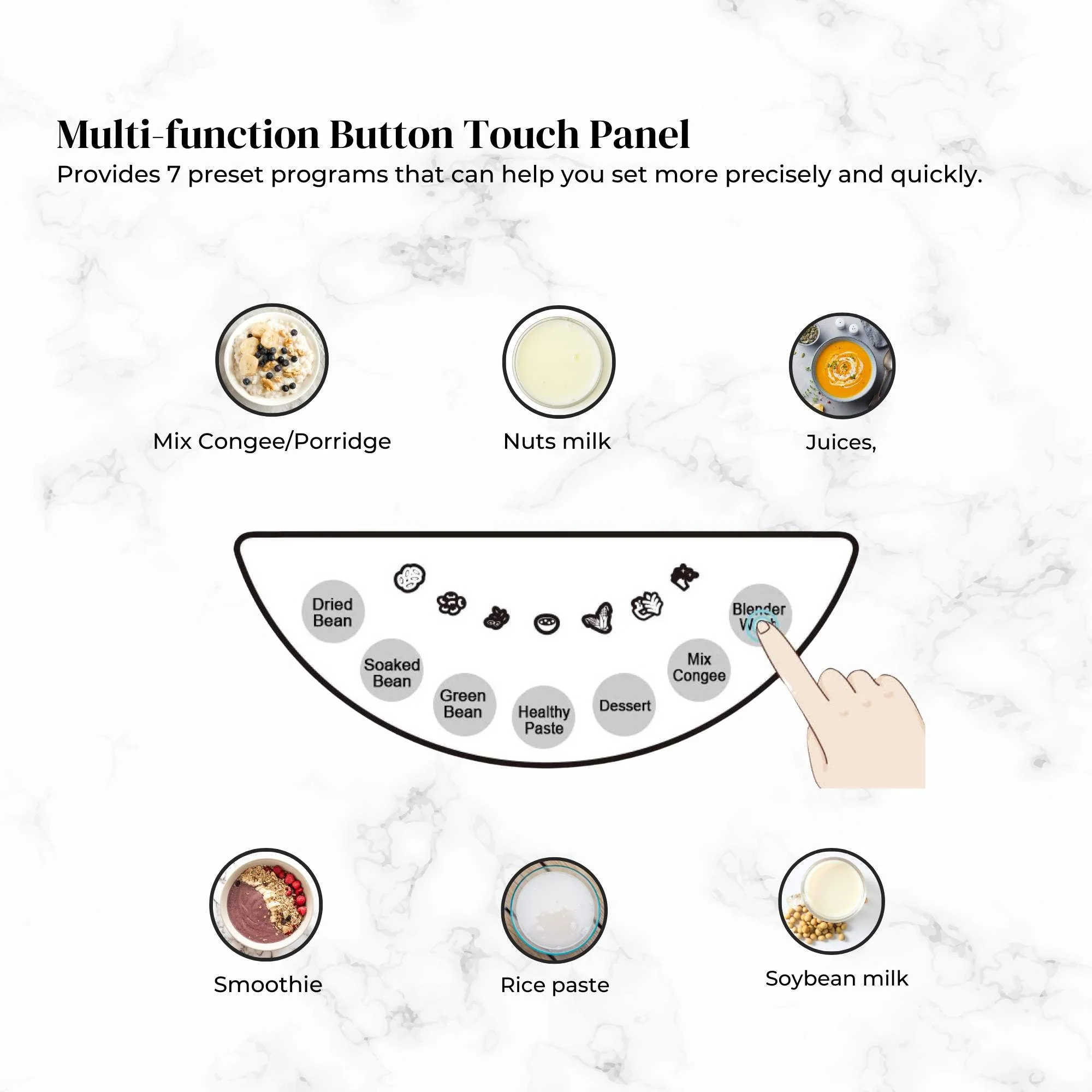 1.2L Electric Soy Bean Milk Maker Machine - Automatic Soya Almond Nut Blender