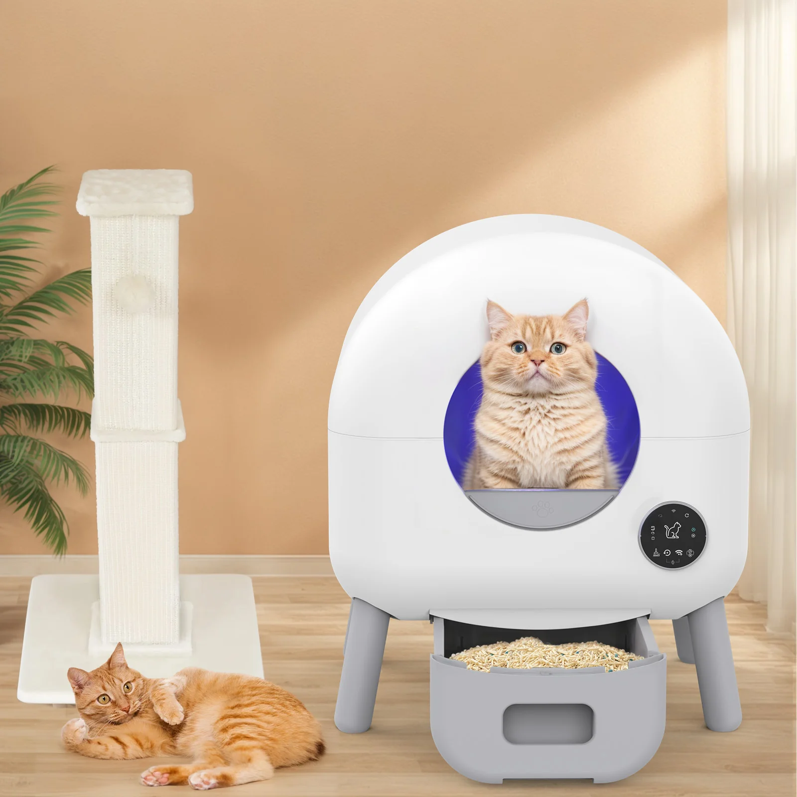 Smart Cat Litter Box Automatic Self Cleaning