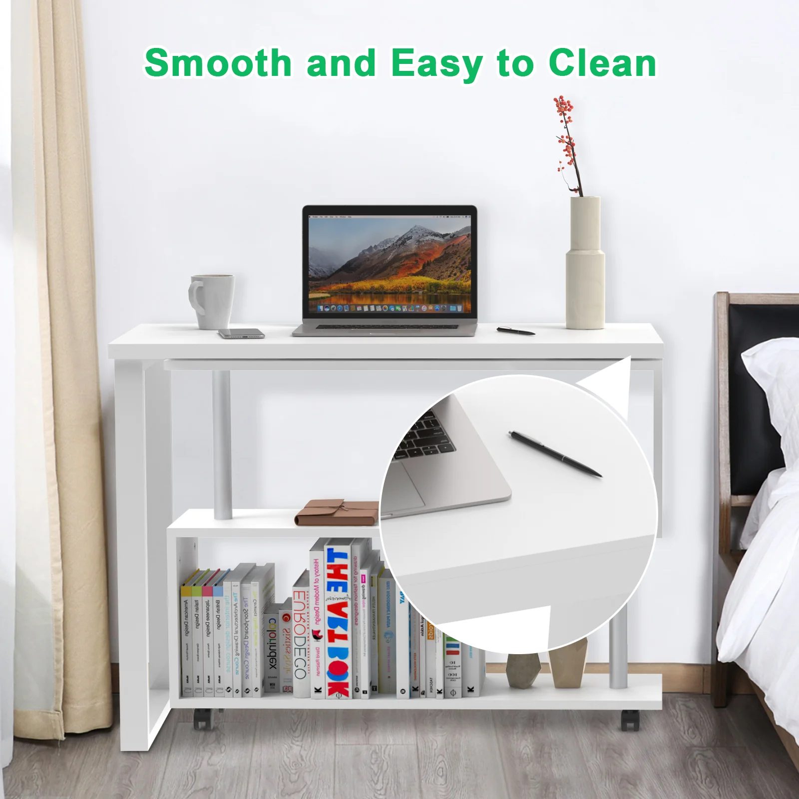 Office Desk Computer Desk Swivel L-shape