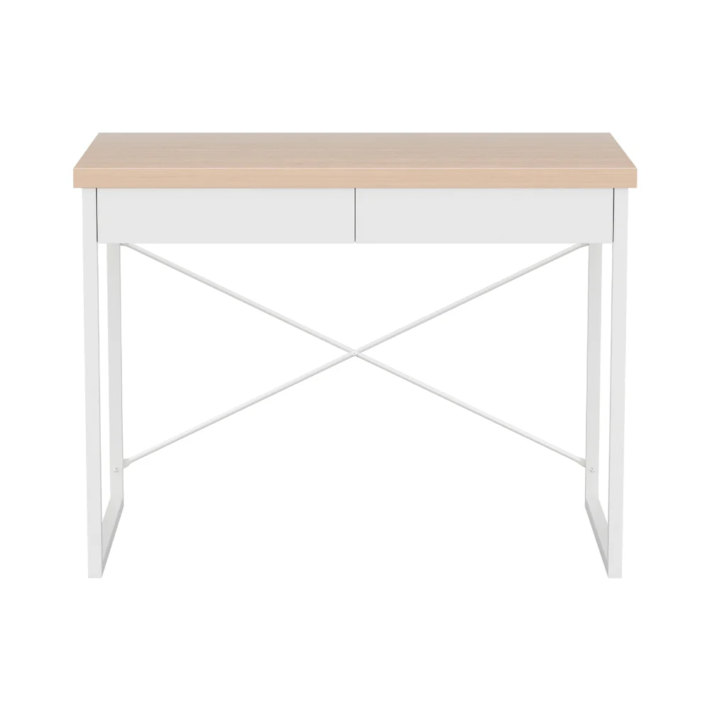 Artiss Computer Desk Drawer Storage Oak 100CM