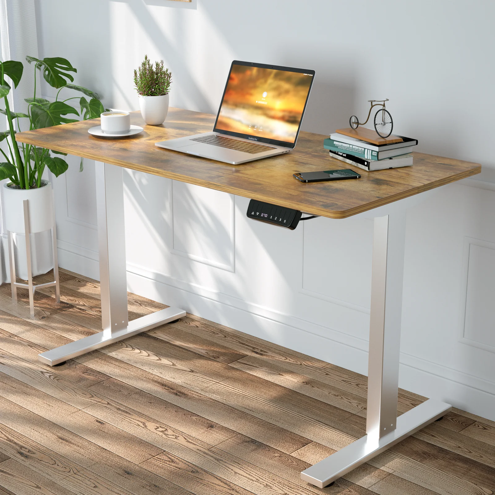 Adjustable Height Electric Standing Desk 140cm