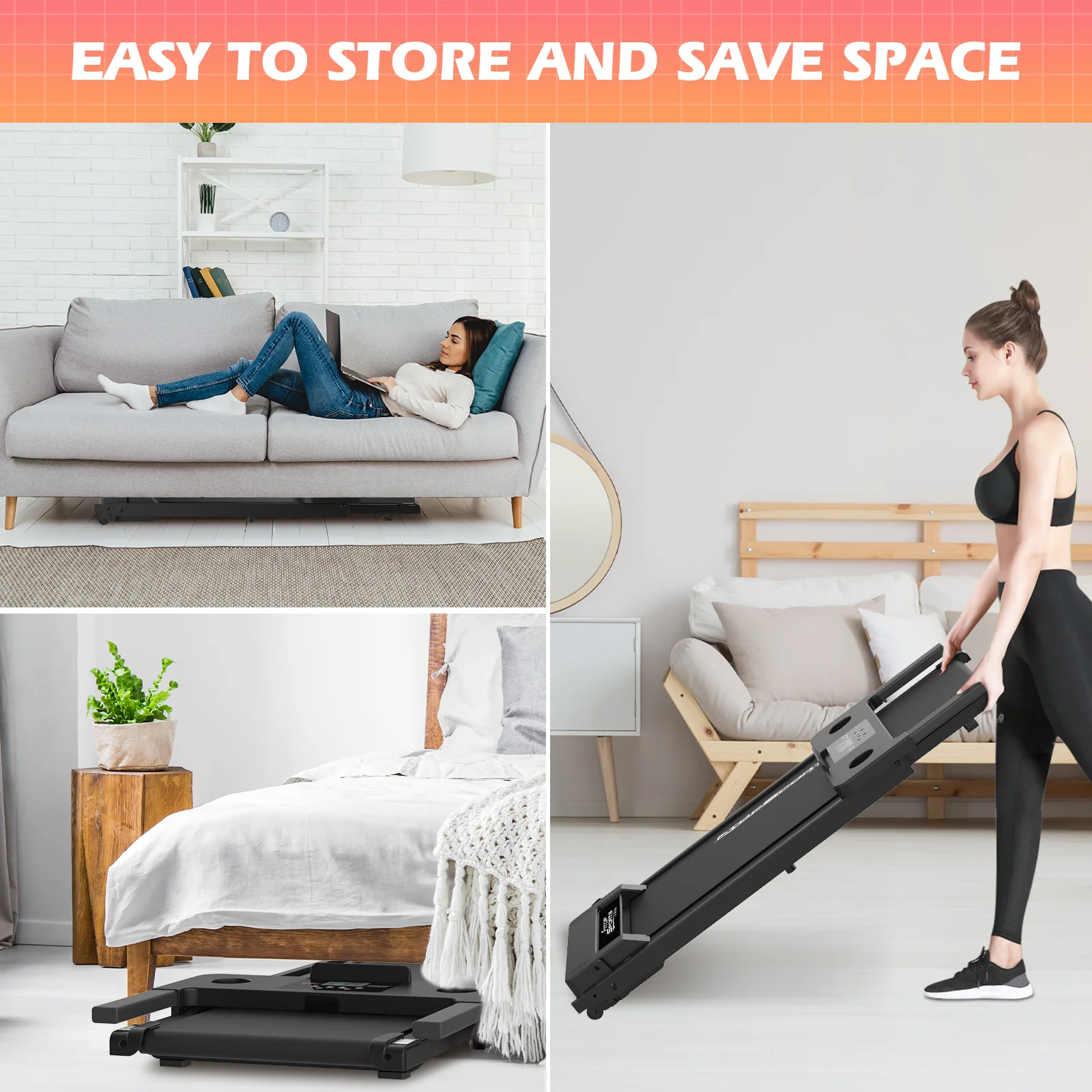 Electric Folding Treadmill Walking Pad