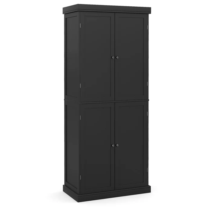 Giantex 184.5cm Freestanding Tall Buffet Cabinet, 4 Door Kitchen Pantry