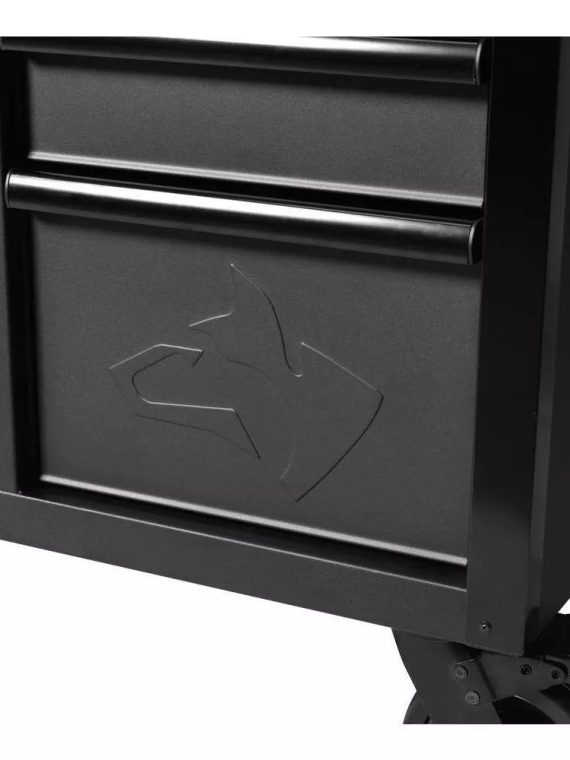 Heavy Duty 61 in. W x 23 in. D 15-Drawer Mobile Workbench with Solid Wood Top