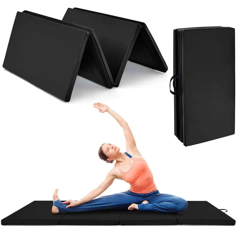 8' x 4' Anti-Tear Folding Gymnastics Mat for Yoga Fitness, 2