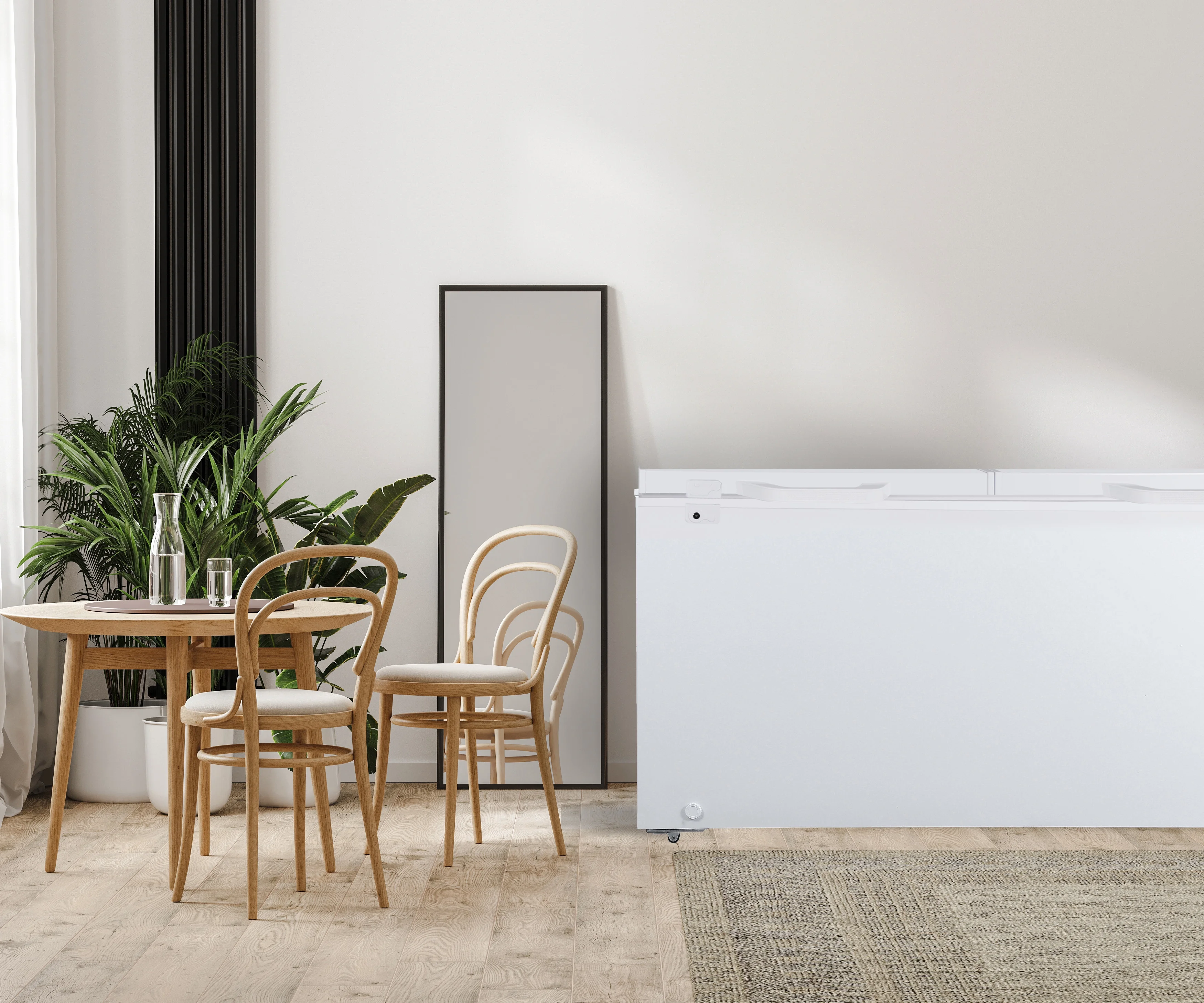 Hamilton Beach 21 Cu. ft. Chest Freezer, Double Doors, HZ9212, White