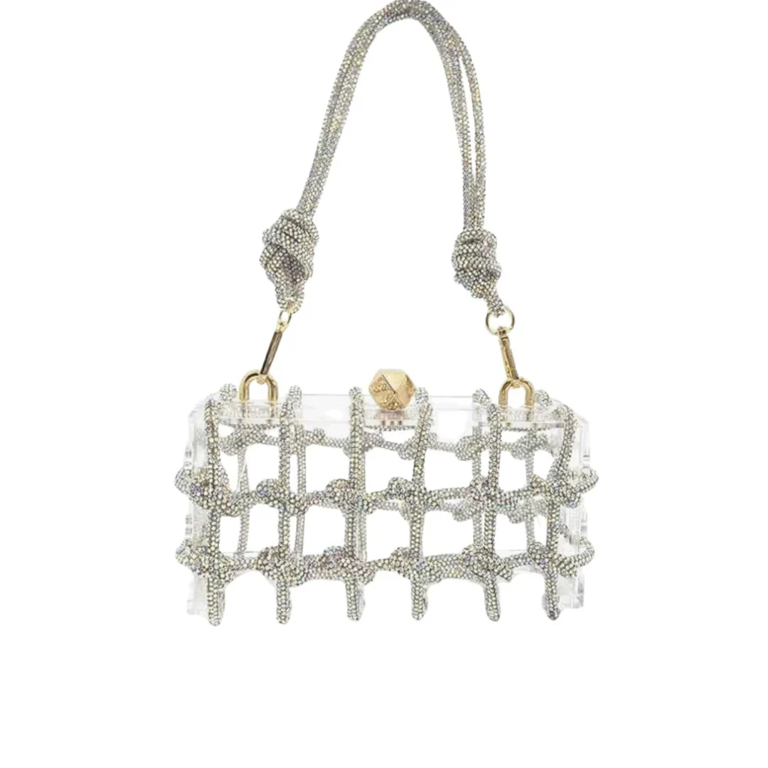 CARINA CLUTCH-SILVER