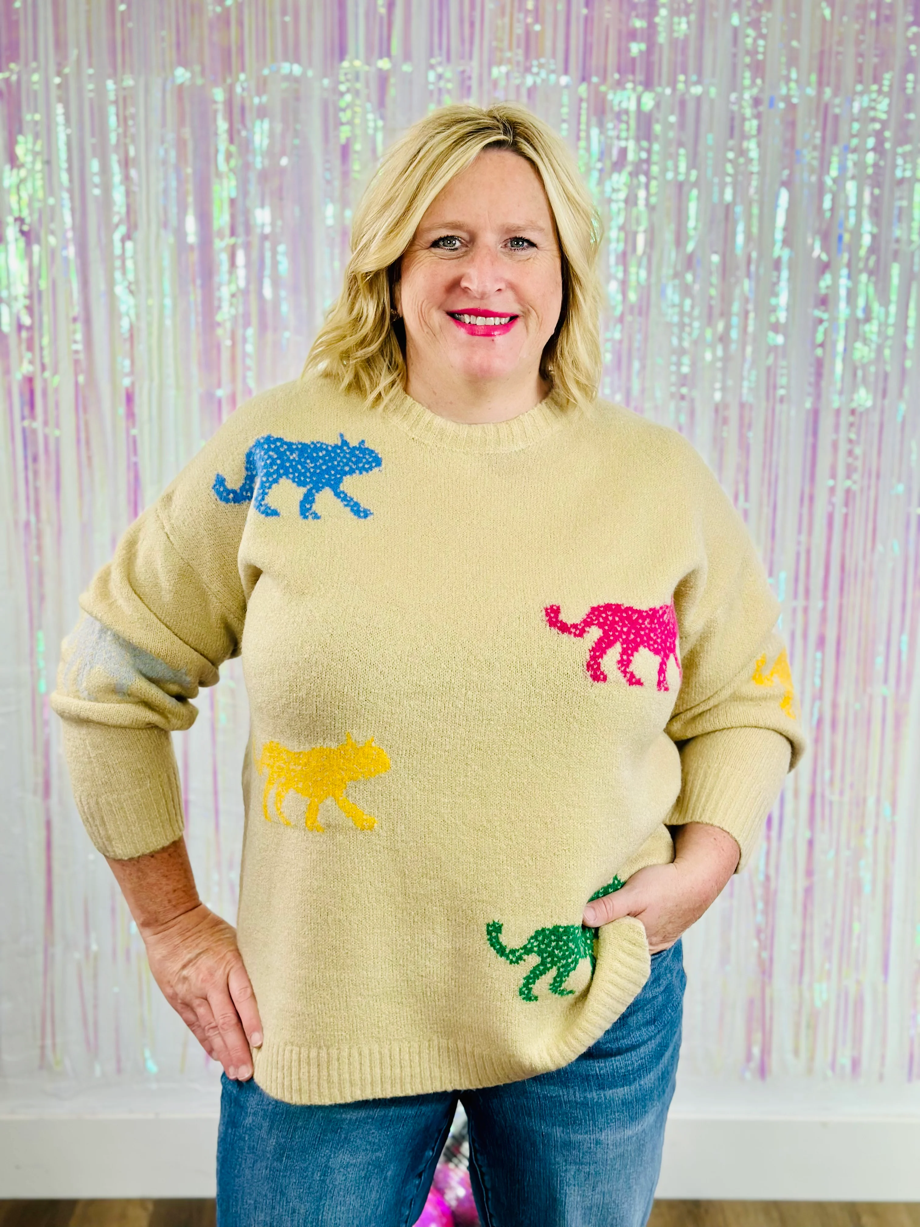 CATWALK SWEATER-BEIGE-PLUS