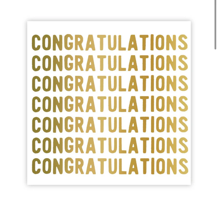 CONGRATULATIONS NAPKINS