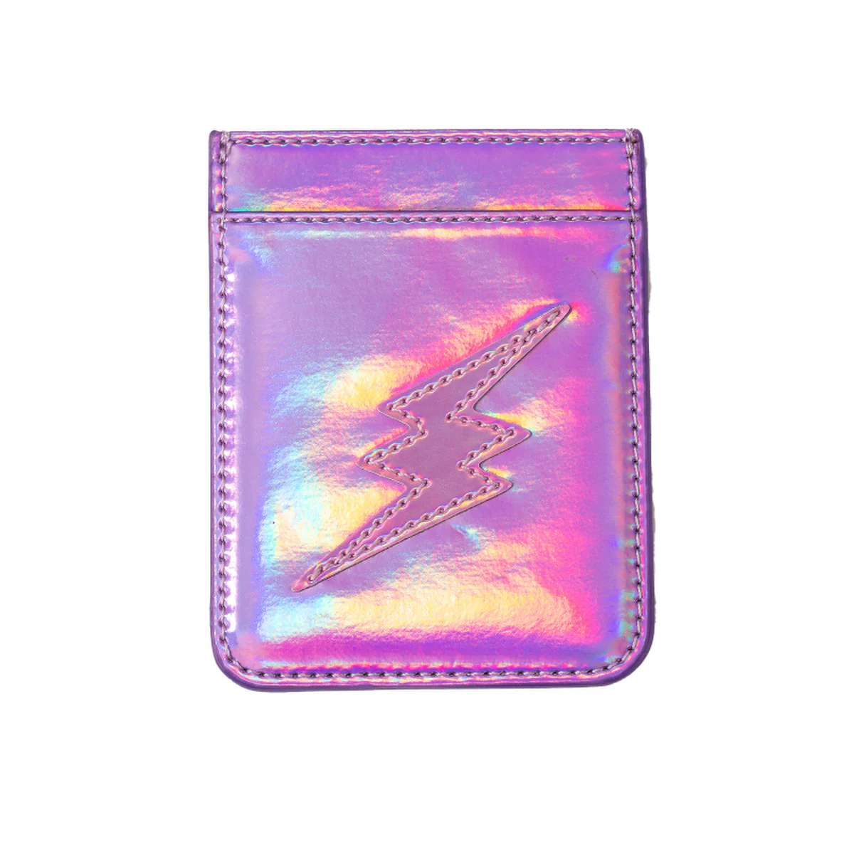 PURPLE W/LAVENDER LIGHTNING BOLT PHONE WALLET