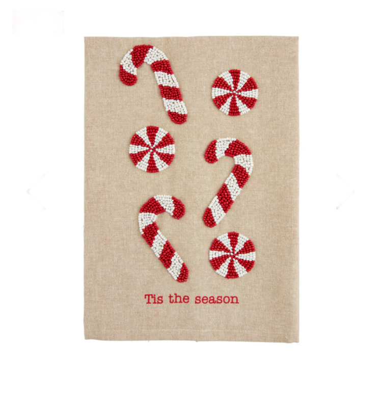 CANDY CANE BEAD TOWEL