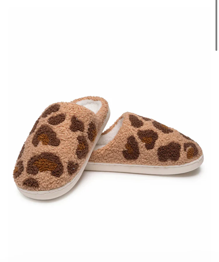LEOPARD SLIPPERS