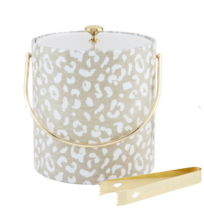 VINYL ICE BUCKET & TONG