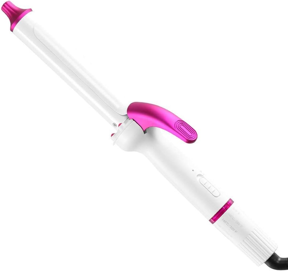 KKMNDE Bigoudi – Fer à friser avec Technologie et écran en céramique, Chauffage instantané (180 ℉-450 ℉),