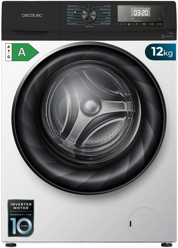 Machine à laver à chargement frontal Cecotec Bolero DressCode 120700