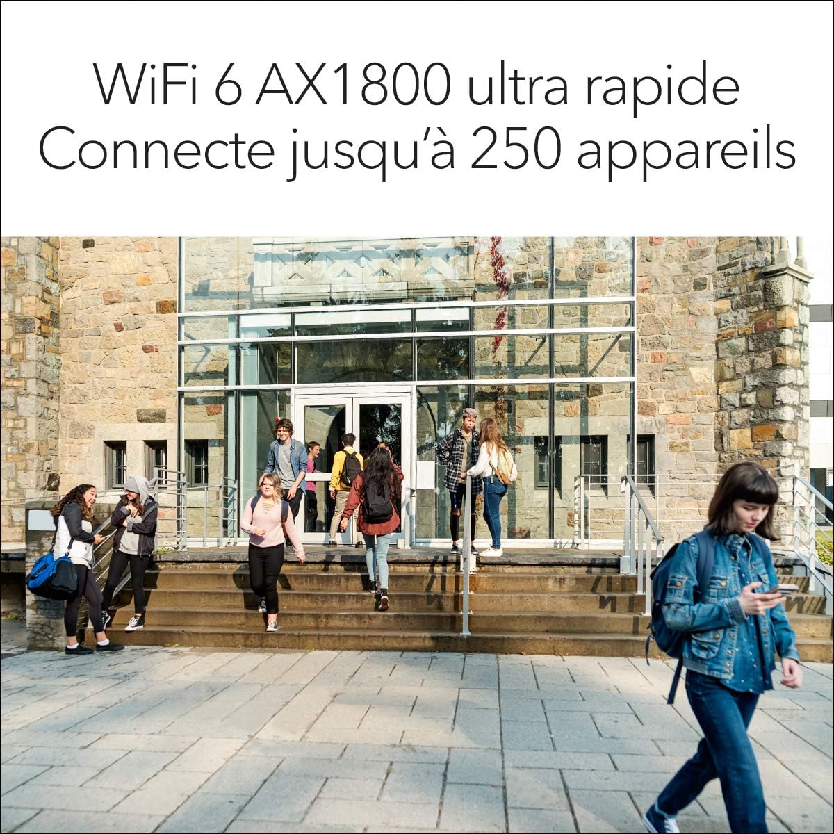 NETGEAR Repeteur Wifi Exterieur (WAX610Y) Point d'accès WiFi 6 Bi-Band AX1800