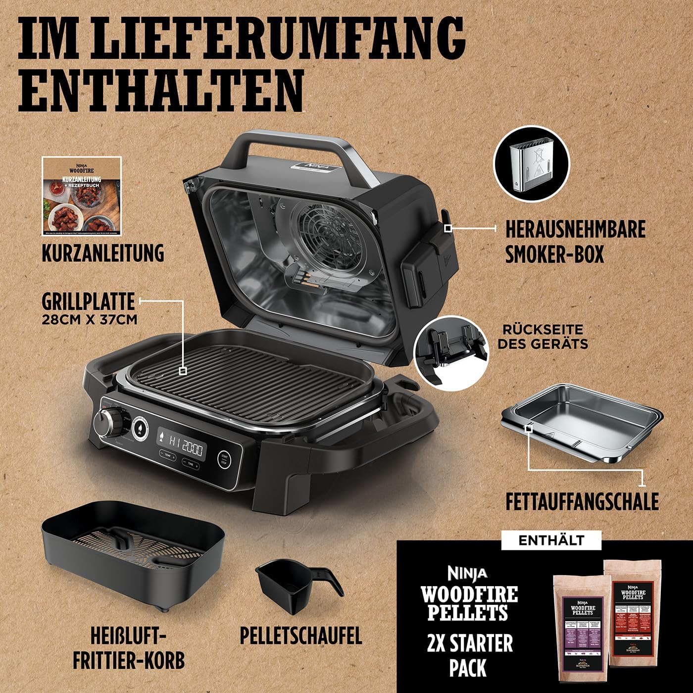 Ninja Woodfire Elektrogrill
