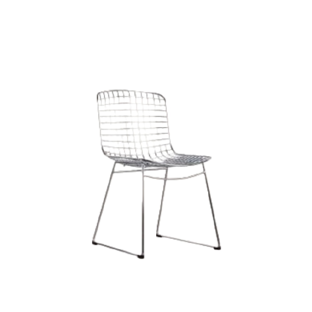 Chaise design en métal chromé – Style industriel moderne – Légère, robuste et élégante