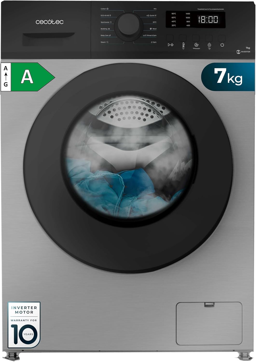 Cecotec Lave Linge 7Kg Bolero DressCode 7150