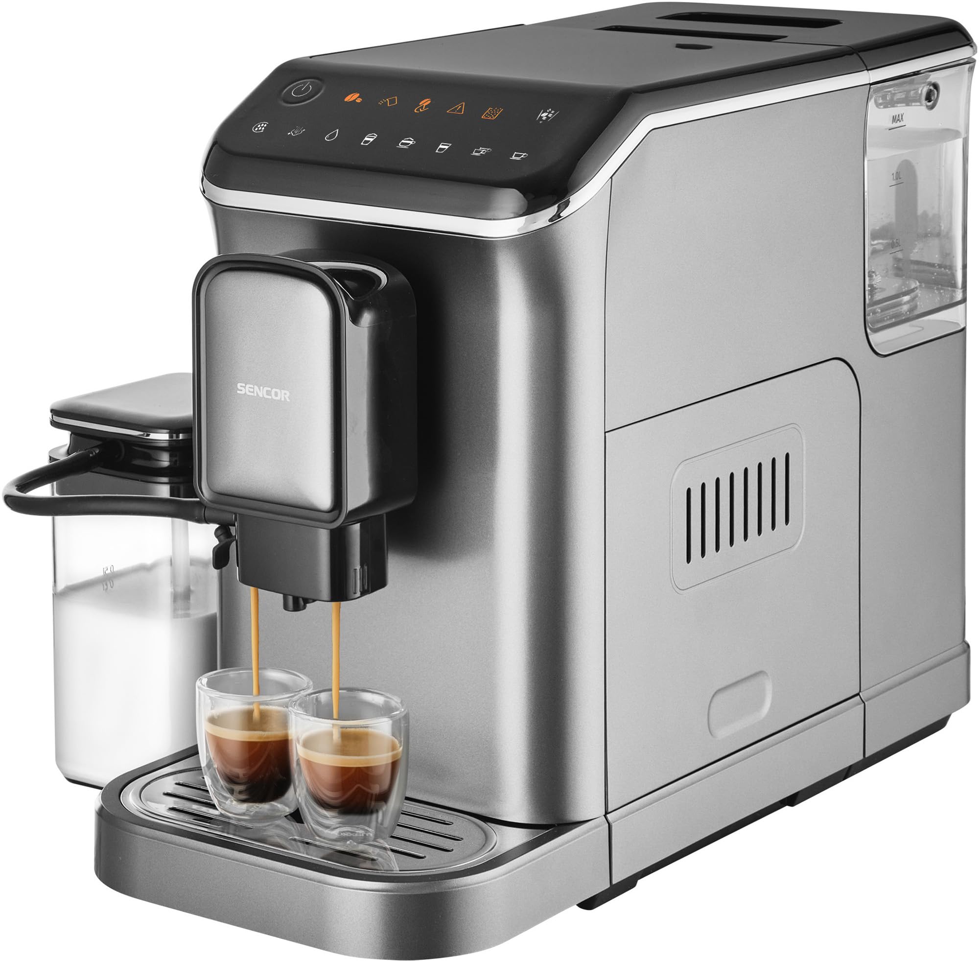 SENCOR Machine automatique a expresso et cappuccino SES 8000BK