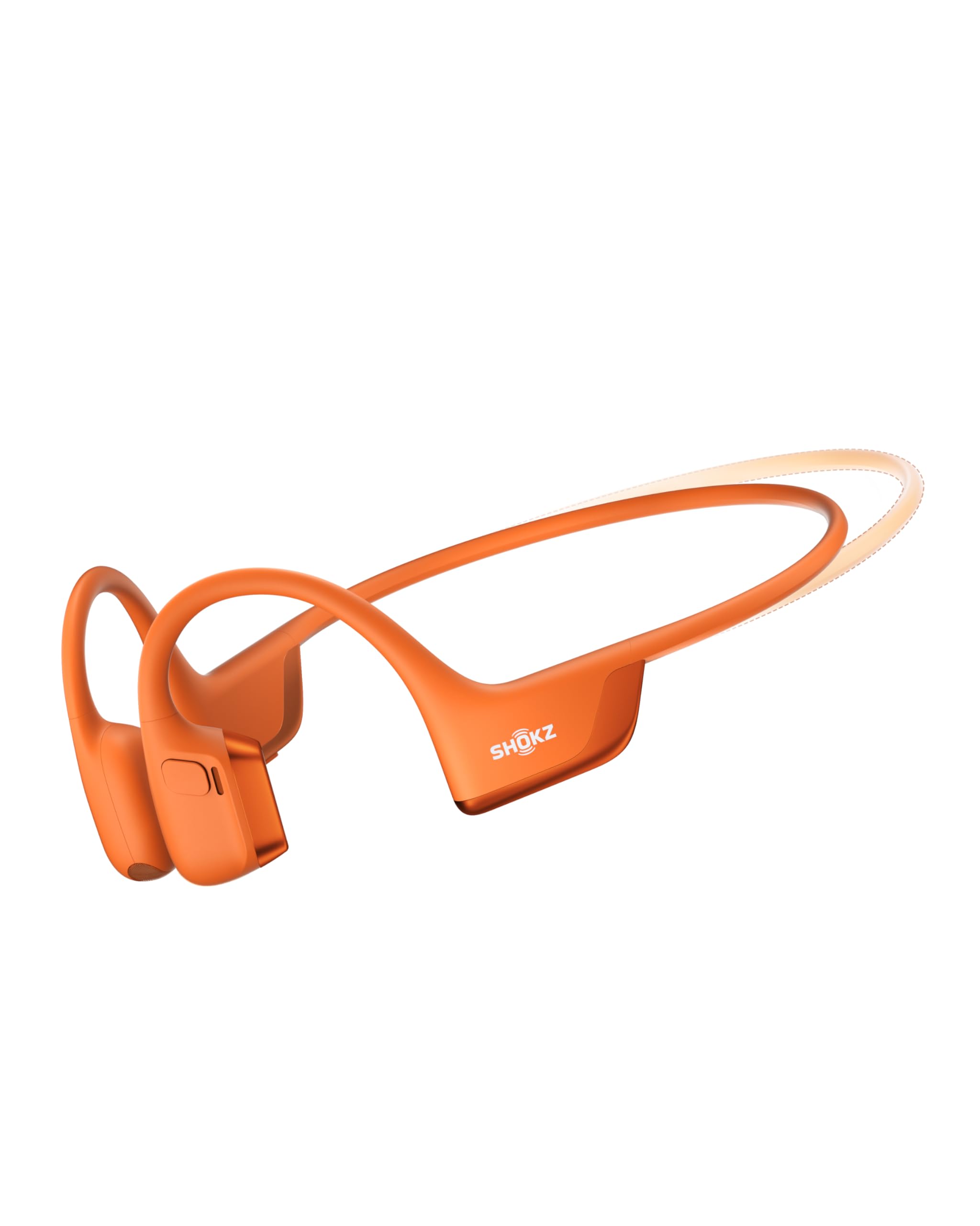 SHOKZ Casque à Conduction Osseuse OpenRun Pro 2 Mini, Écouteurs sans Fil Bluetooth 5.3, Microphones Réducteurs de Bruit, Étanchéité IP55, 12h d’Autonomie, Charge Rapide USB-C, Orange
