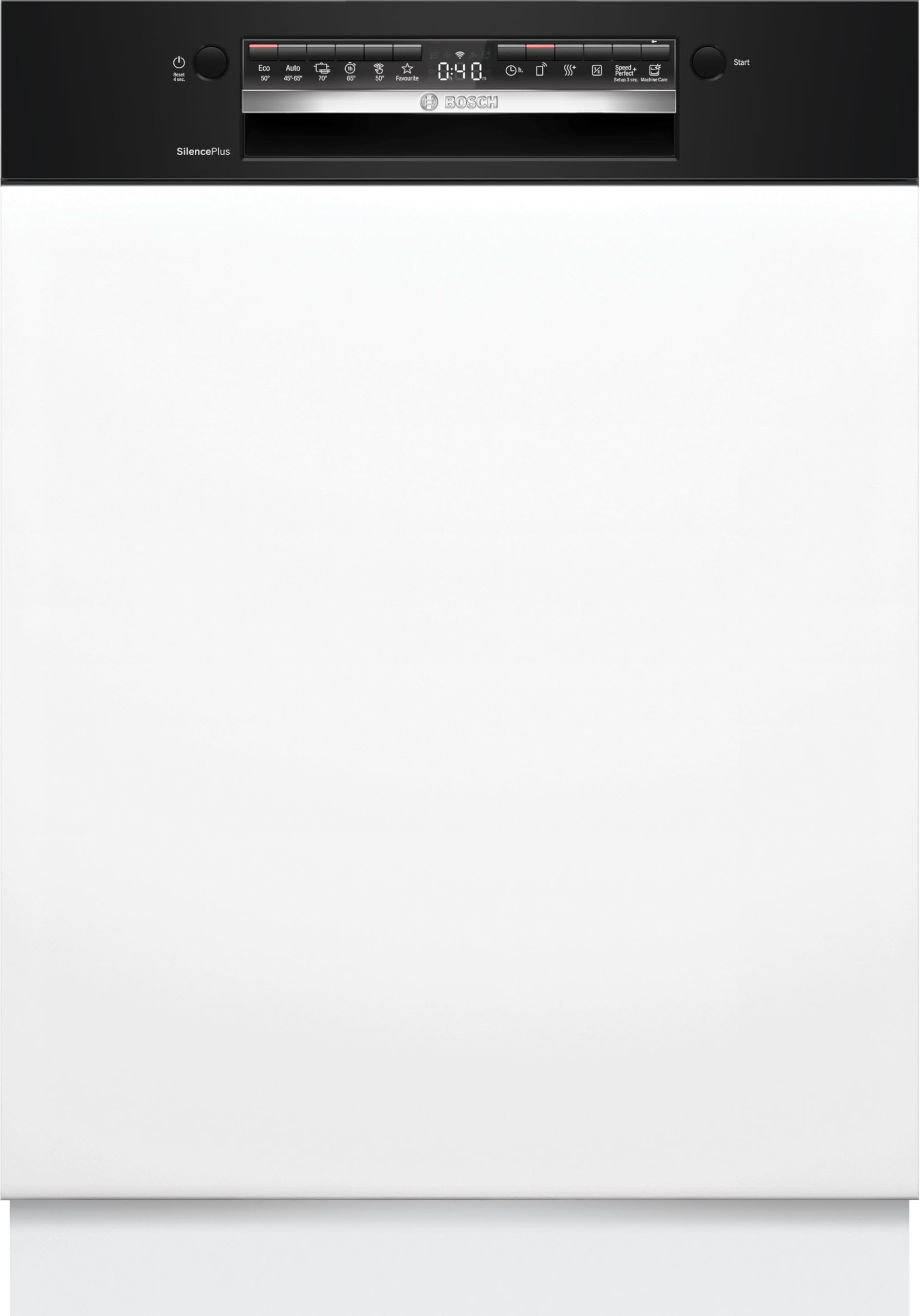 Bosch SMI4HCB19E, Série 4, Lave-vaisselle encastrable, 60cm, 14 couverts, Silence Plus 42 dB, Bandeau noir