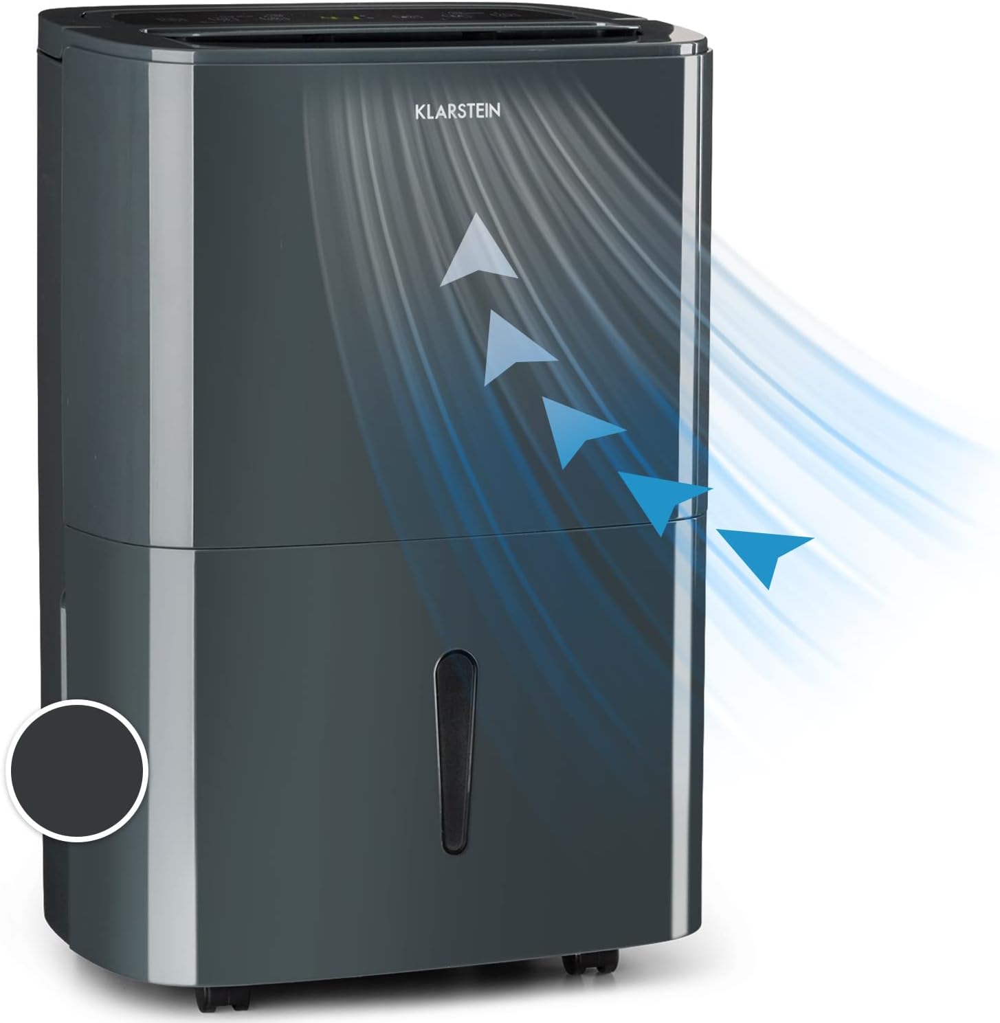 Klarstein Deshumidificateur d Air et Purificateur d'Air, Déshumidificateurs, Anti Humidité, Absorbeur d'Humidité et Séchage Vêtements, Desumidicateur d Air Electrique, Déshumidificateur Salle de Bain