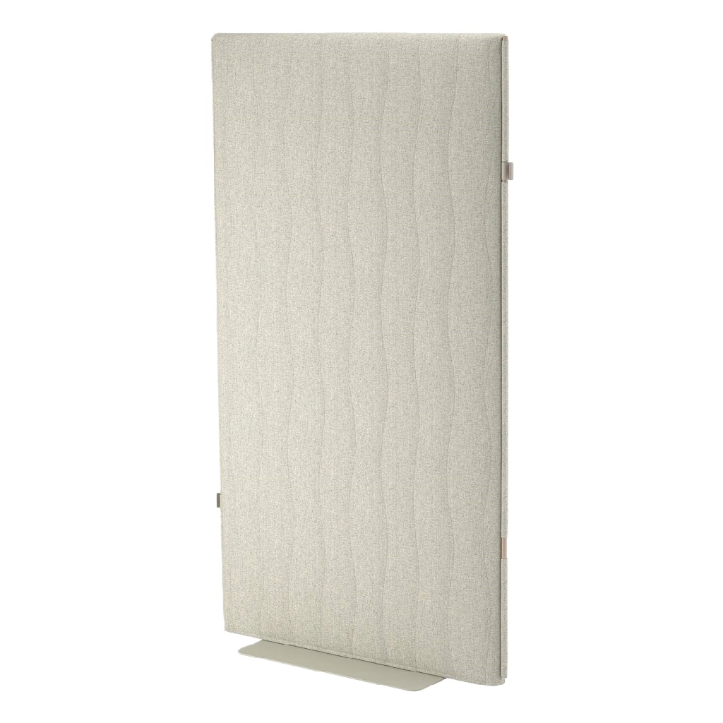 Panneau séparateur acoustique en tissu gris clair – 160 x 80 cm