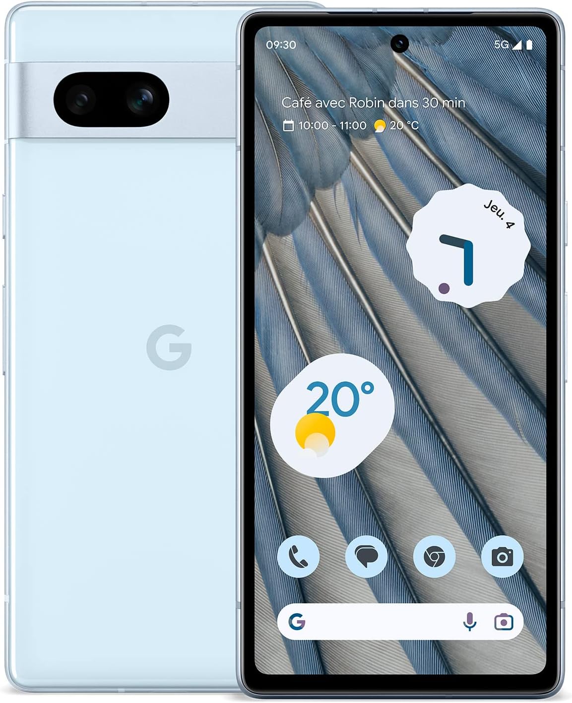 Google Pixel 7a - Smartphone Android 5G débloqué avec objectif grand angle et 24 heures d'autonomie - Océan