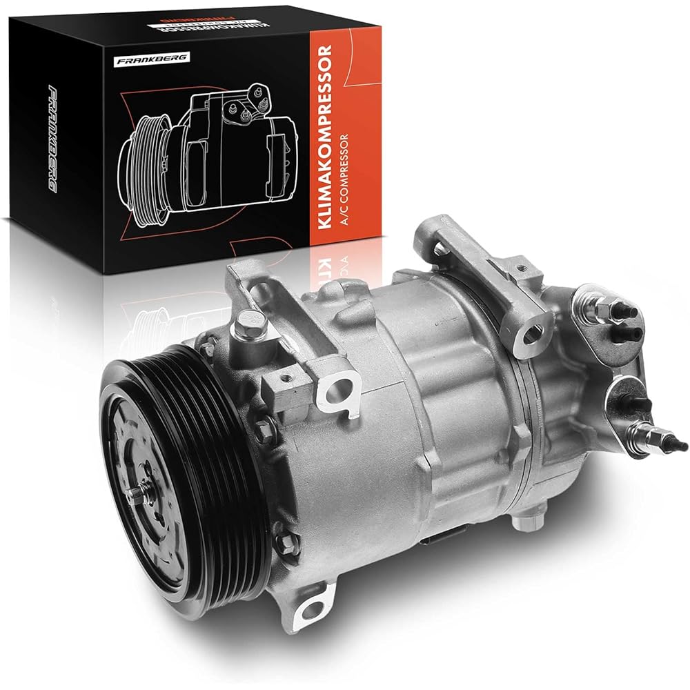 : Frankberg Compresseur de Climatisation avec attelage Compatible avec C3 Aircross II 2C 2R C4 Cactus Berlingo EC ER 2008 I CU 3008 MPV 0U 5008 0E 0U Remplacer# 9675655880, y compris huile prép