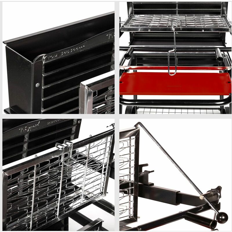 SOMAGIC - Barbecue au charbon de bois à foyer vertical RAYMOND