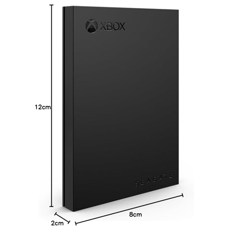 Seagate Game Drive pour Xbox 2To, Disque Dur Externe, HDD Portable, USB 3.2, Noir, certifié Xbox, LED RVB, Services Rescue (STKX2000403)