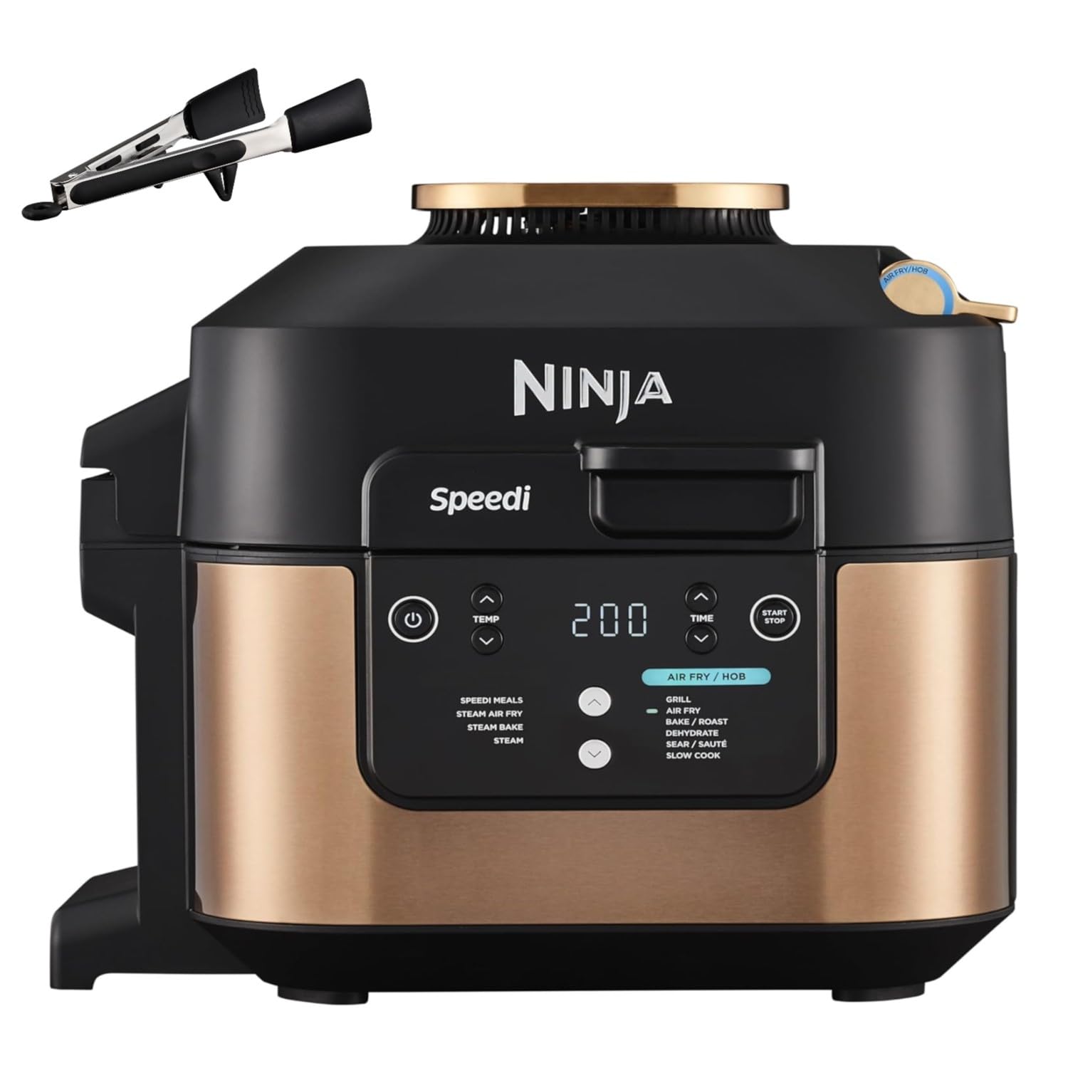 Ninja Speedi 10-en-1 Autocuiseur rapide, Air Fryer, Friteuse à air et Multicuiseur, 5.7L, Repas pour 4 en 15 minutes, Vapeur, Gril, Cuire au four, Rôt