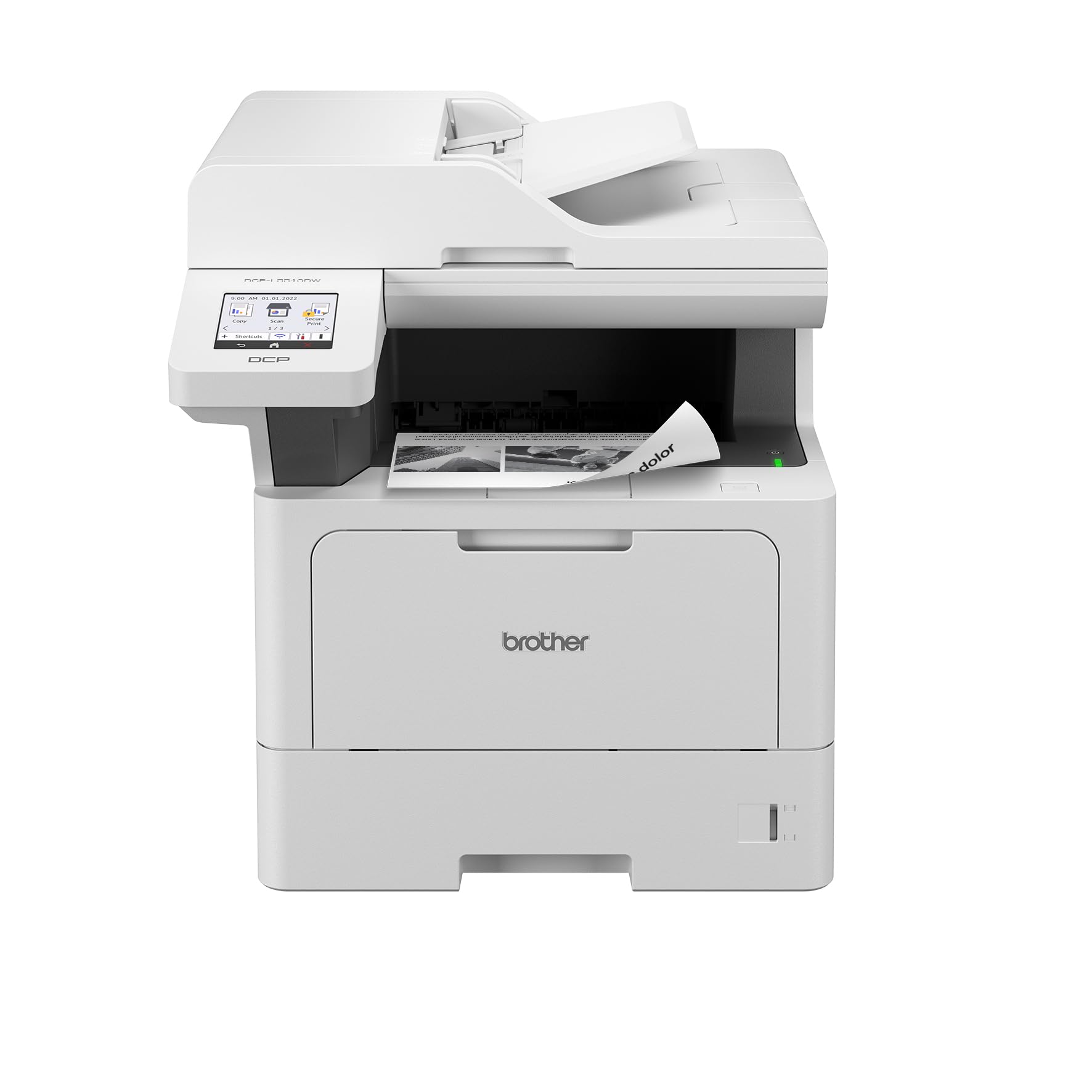 Brother DCP-L5510DW Imprimante Multifonction Laser Monochrome 3-en-1 Professionnelle - WiFi, USB, Ethernet - Impression jusqu'à 48 Pages par Minute