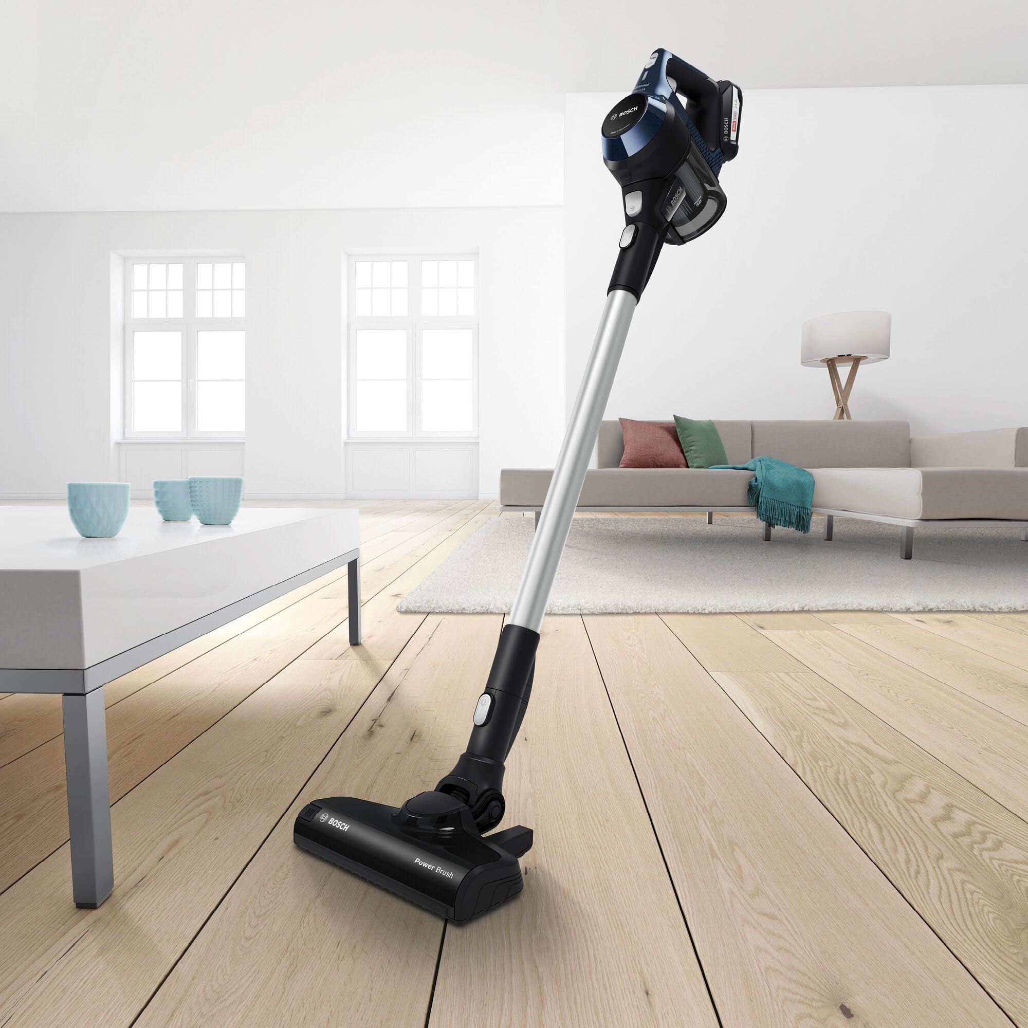 Bosch Electroménager Unlimited 6, BBS611PCK, aspirateur Balai Rechargeable sans Fil, autonomie de 30 Min, performant sur différents Types de Sol, Acce