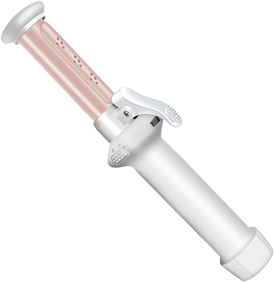 KKMNDE Fer à friser sans Fil, Baguette à friser en céramique de 1 Pouce, Mini bigoudi Professionnel 2 en 1 pour Boucles lches, Rechargeable par USB, Portable