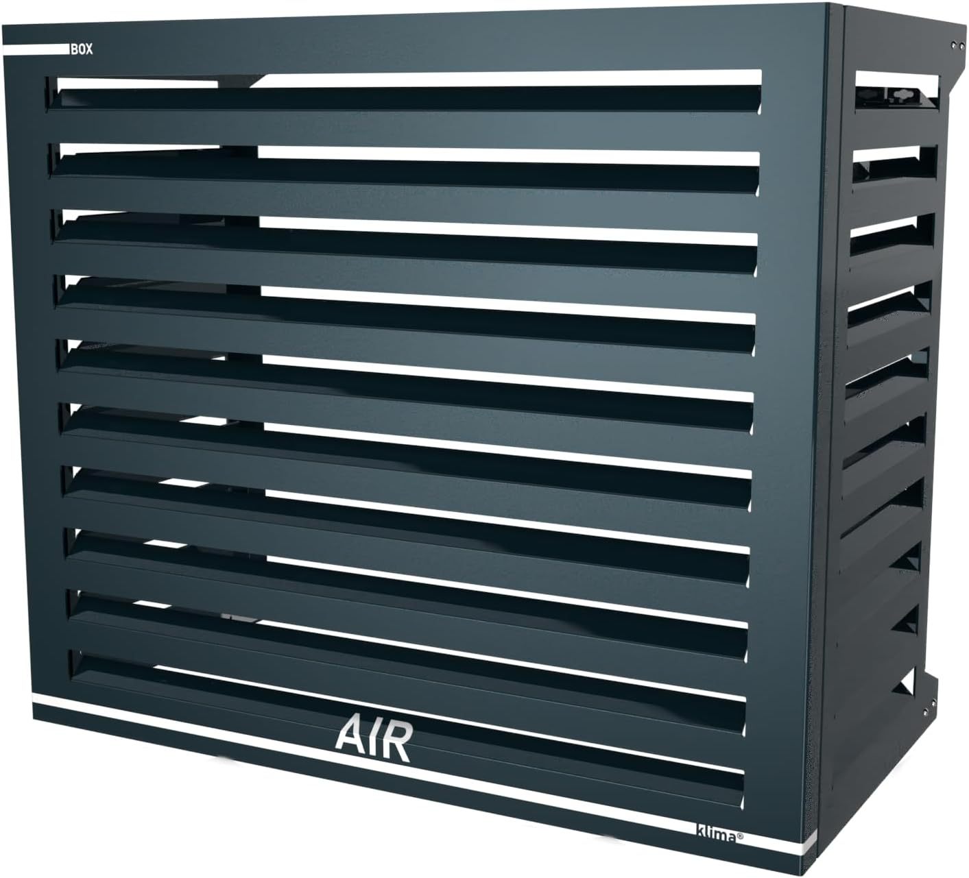 Box Air Klima Abdeckung - Schallschutzhaube Wärmepumpe Schutzgitter - Verkleidung Klimaanlage Außengerät - Für Klimaanlagen und Wärmepumpen - Robuste Schutzabdeckung