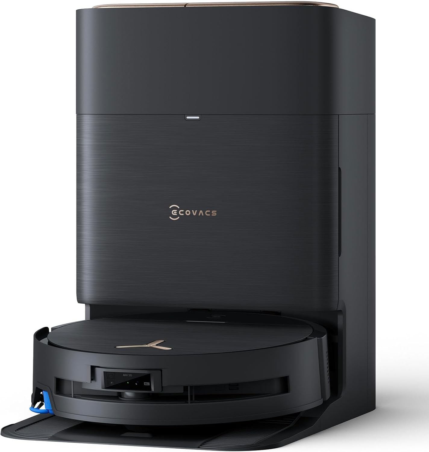 ECOVACS DEEBOT X9 PRO OMNI Robot Aspirateur Laveur, Aspirateur Robot 16600Pa, Ultra-fin, Technologie BLAST, Auto-nettoyage instantané OZMO ROLLER, ZeroTangle3.0, TruEdge2.0, Lavage à l'eau chaude,Noir