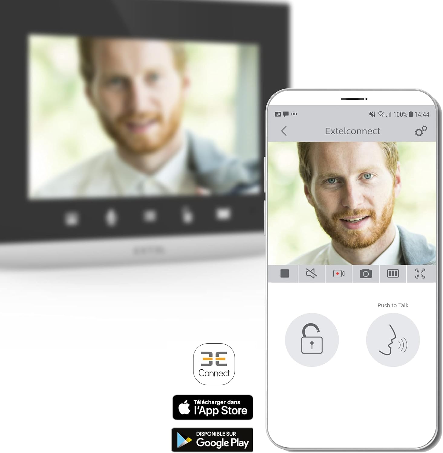 EXTEL Visiophone filaire connecté Extel Connect 2