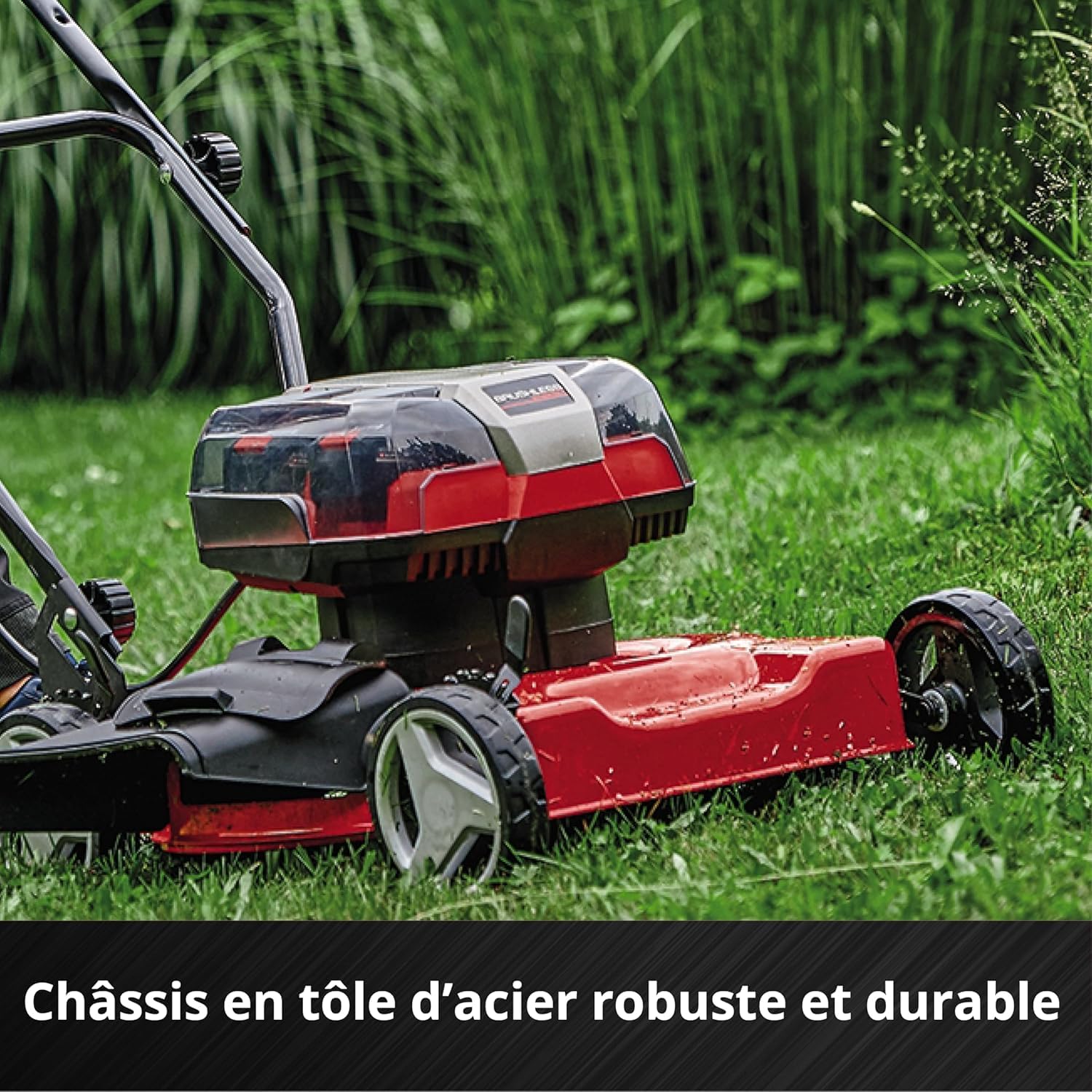 Einhell Tondeuse à gazon sans fil GE-CM 36/48 Li M-Solo Power X-Change (36 V, 48 cm largeur de coupe, jusqu'à 1000 m², fonction mulching) Livré sans B