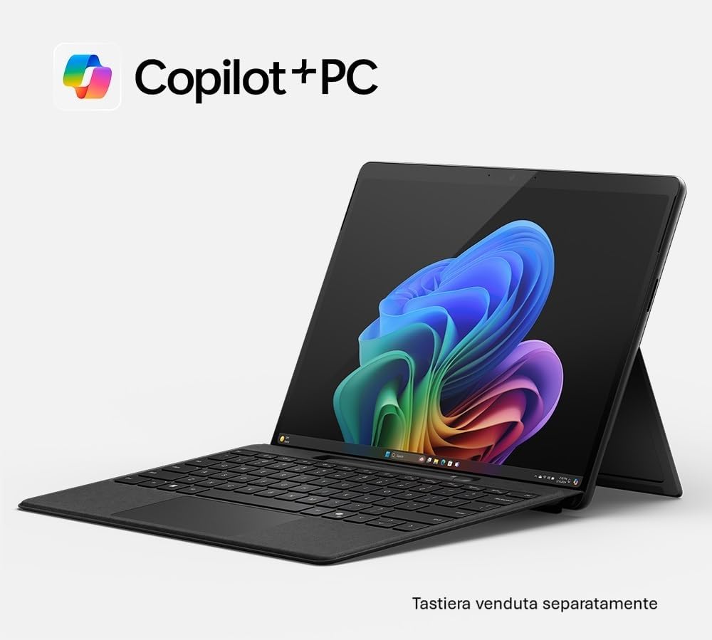 Microsoft Surface Pro | Copilot+ PC | Ecran tactile OLED 13\u201d | Snapdragon® X Elite | 16Go RAM | SSD 1To | Dernier Modèle, 11ème Edition | Noir